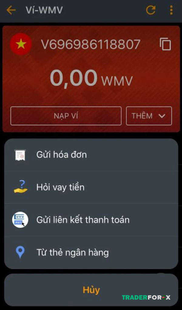 Hướng dẫn nạp tiền trên ví WebMoney