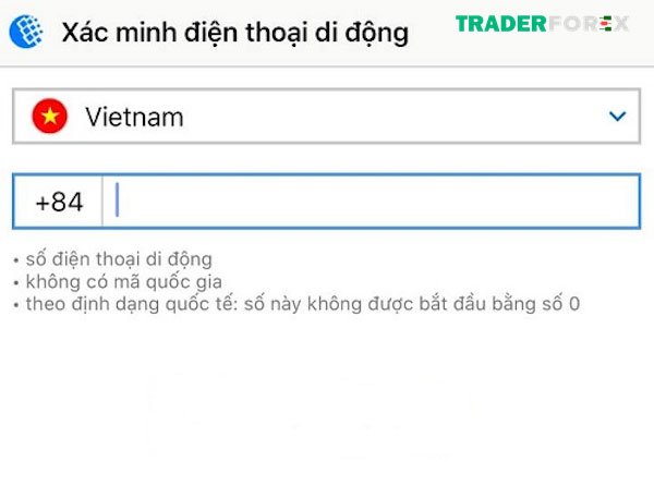 Nhập số điện thoại của bạn